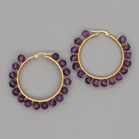 Ohrringe für Damen | Naturkristalle | Creolen | Ringe | Stilvoll-Amethyst-Luzern Mode