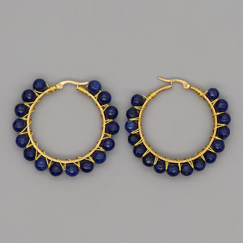 Ohrringe für Damen | Naturkristalle | Creolen | Ringe | Stilvoll-Blaustein-Luzern Mode