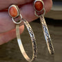 Ohrringe für Damen | Onyx | Silber | Vintage | Klassisch | Stilvoll-Rot-Luzern Mode