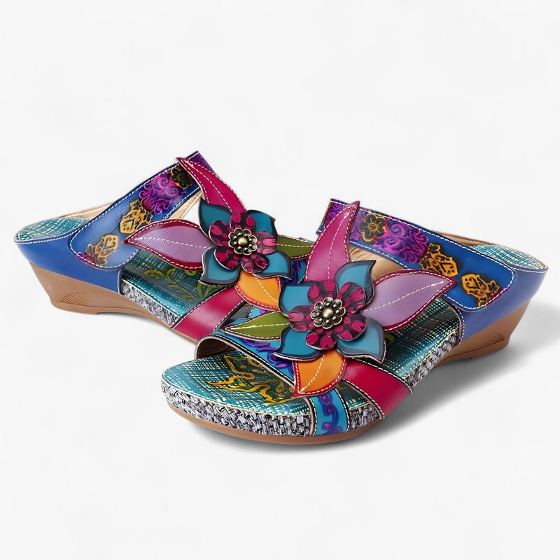 Boho-Sandalen Damen Sommer | Geflochtene Riemen | Bequemer Bohemian-Look-Luzern Mode