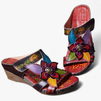 Boho-Sandalen Damen Sommer | Geflochtene Riemen | Bequemer Bohemian-Look-Luzern Mode