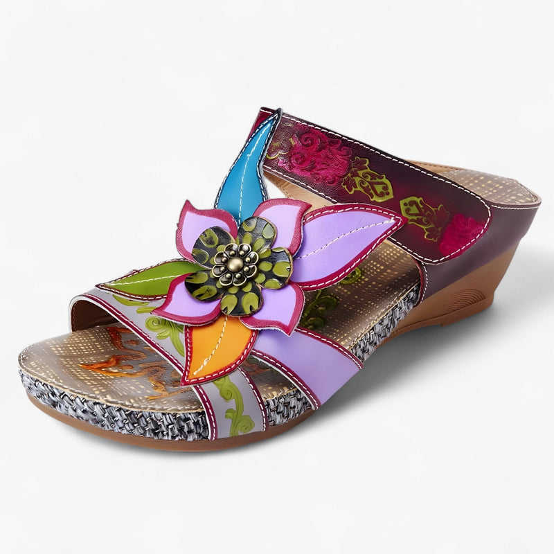 Boho-Sandalen Damen Sommer | Geflochtene Riemen | Bequemer Bohemian-Look-Grey Suede-34-Luzern Mode