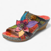 Boho-Sandalen Damen Sommer | Geflochtene Riemen | Bequemer Bohemian-Look-Red Venice-34-Luzern Mode