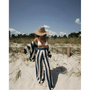 Boho Strand Set Damen | Luftig gehäkelt & bequem | Sommer Outfit für Urlaub-Dunkelblau-S-Luzern Mode