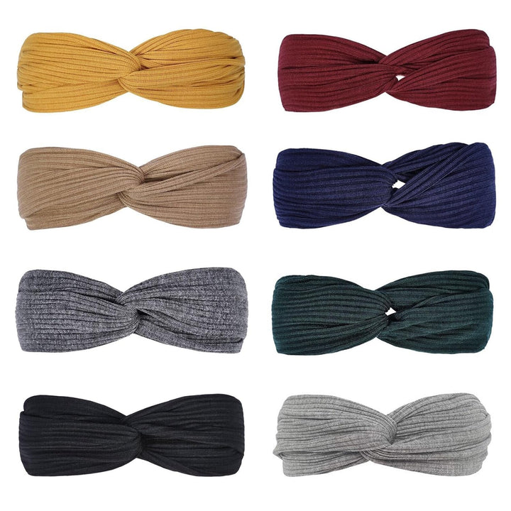 Damen Stirnband Set - Weiches, Dehnbares Haarband-Luzern Mode