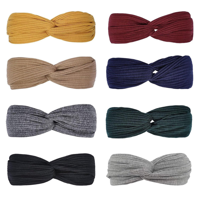 Damen Stirnband Set - Weiches, Dehnbares Haarband-Luzern Mode