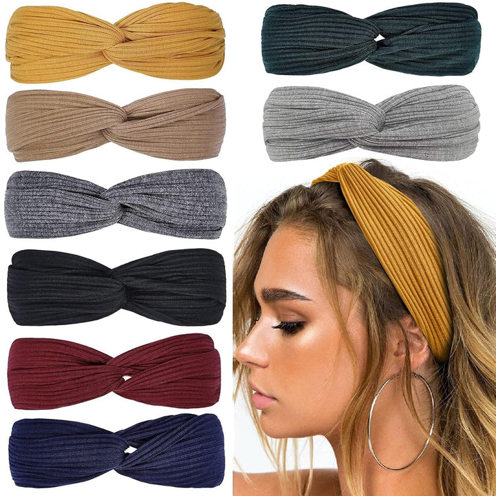 Damen Stirnband Set - Weiches, Dehnbares Haarband-Set 1-Luzern Mode