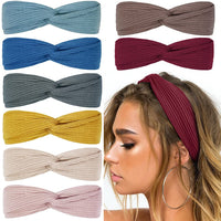Damen Stirnband Set - Weiches, Dehnbares Haarband-Set 4-Luzern Mode