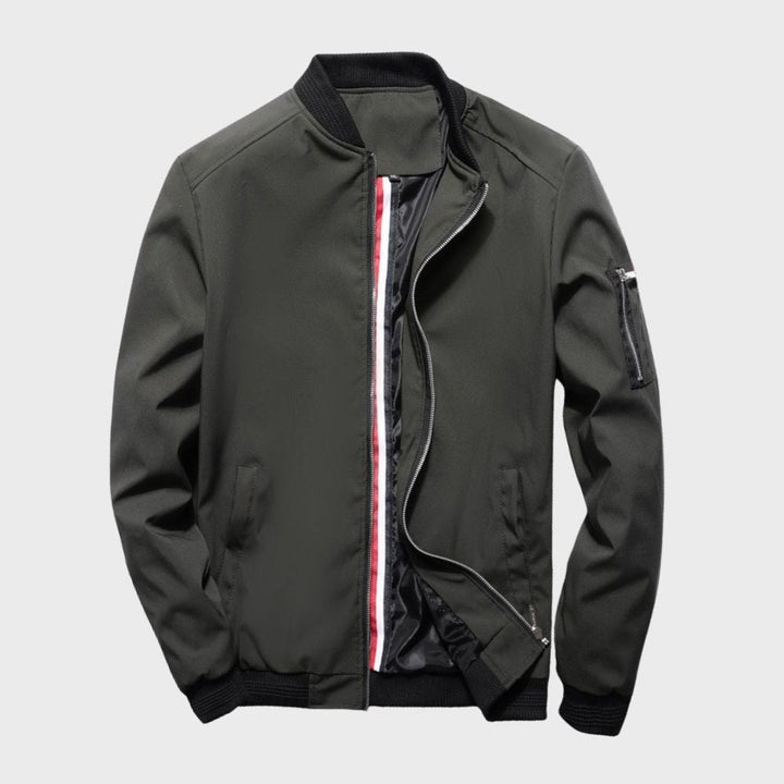 Herren Bomberjacke mit Reißverschluss und Tasche-Luzern Mode