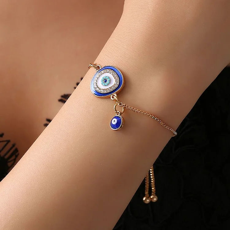 Böser Blick Armband | Gold Schutz Stilvoll Einzigartig Ethno Vielseitig-Luzern Mode