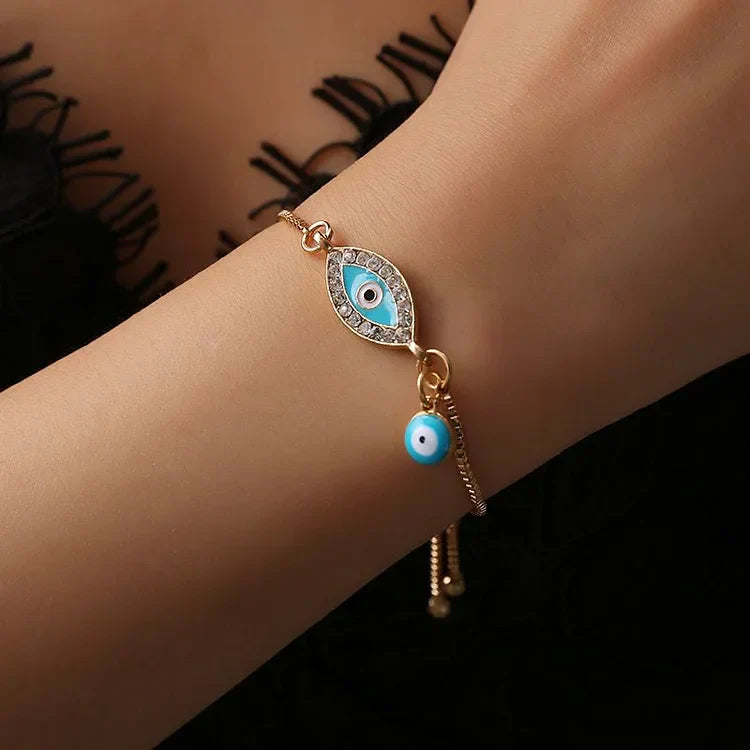 Böser Blick Armband | Gold Schutz Stilvoll Einzigartig Ethno Vielseitig-Luzern Mode