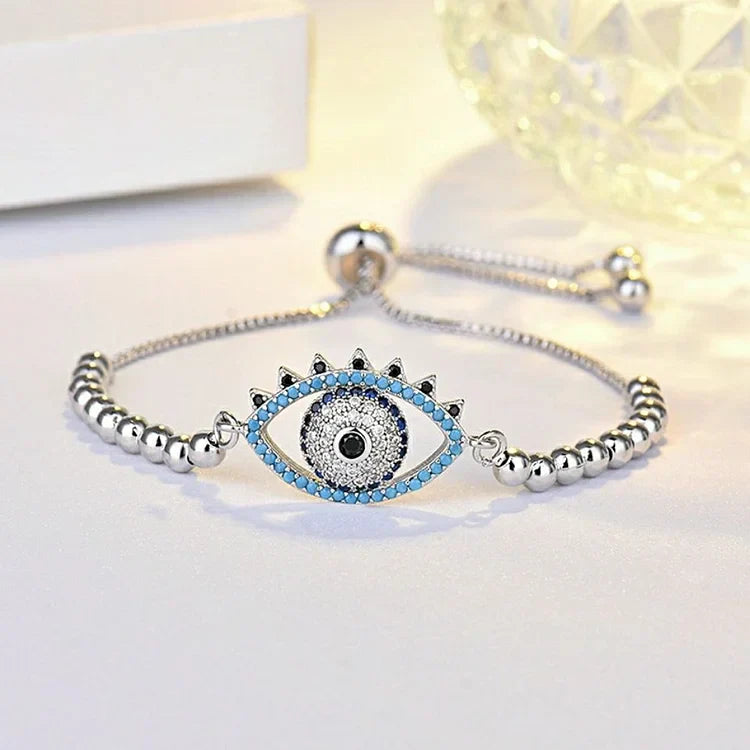 Böser Blick Armband | Stilvoll Silber Vielseitig Langlebig Türkisch Nazar-A Roségold-Luzern Mode