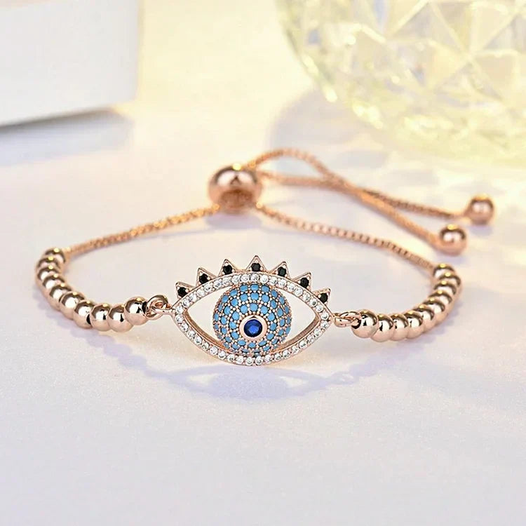 Böser Blick Armband | Stilvoll Silber Vielseitig Langlebig Türkisch Nazar-B Silber-Luzern Mode
