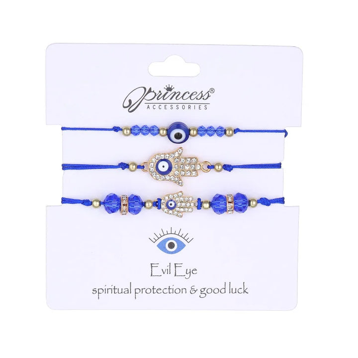 Böser Blick Armband | 3-teiliges Set Verstellbar Schützend Spirituell-Luzern Mode