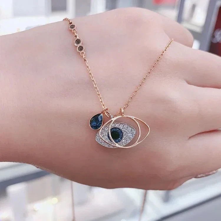 Böser Blick Schmuckset | Kette Armband Schutz Roségold Stilvoll-Luzern Mode
