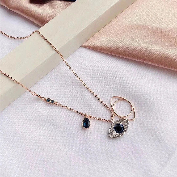 Böser Blick Schmuckset | Kette Armband Schutz Roségold Stilvoll-Kette-Luzern Mode