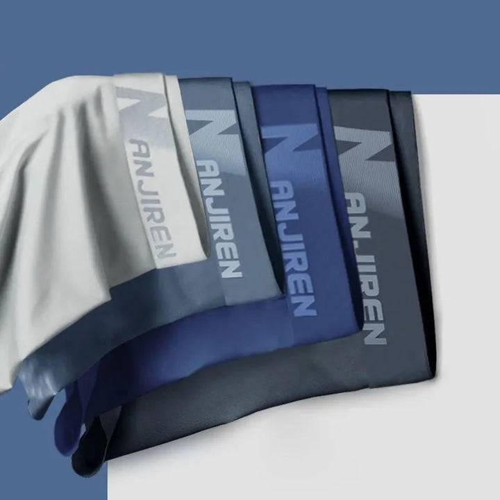 Herren Boxershort-Set | Ice Silk | 4 Stück | Nahtlos | Elastisch-Luzern Mode