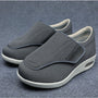 Herren Komfort-Sneaker mit Klettverschluss für Alltag-Dunkelgrau-36-Luzern Mode