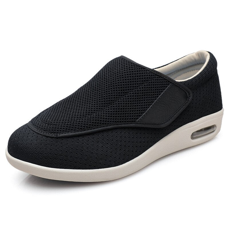 Herren Komfort-Sneaker mit Klettverschluss für Alltag-Luzern Mode