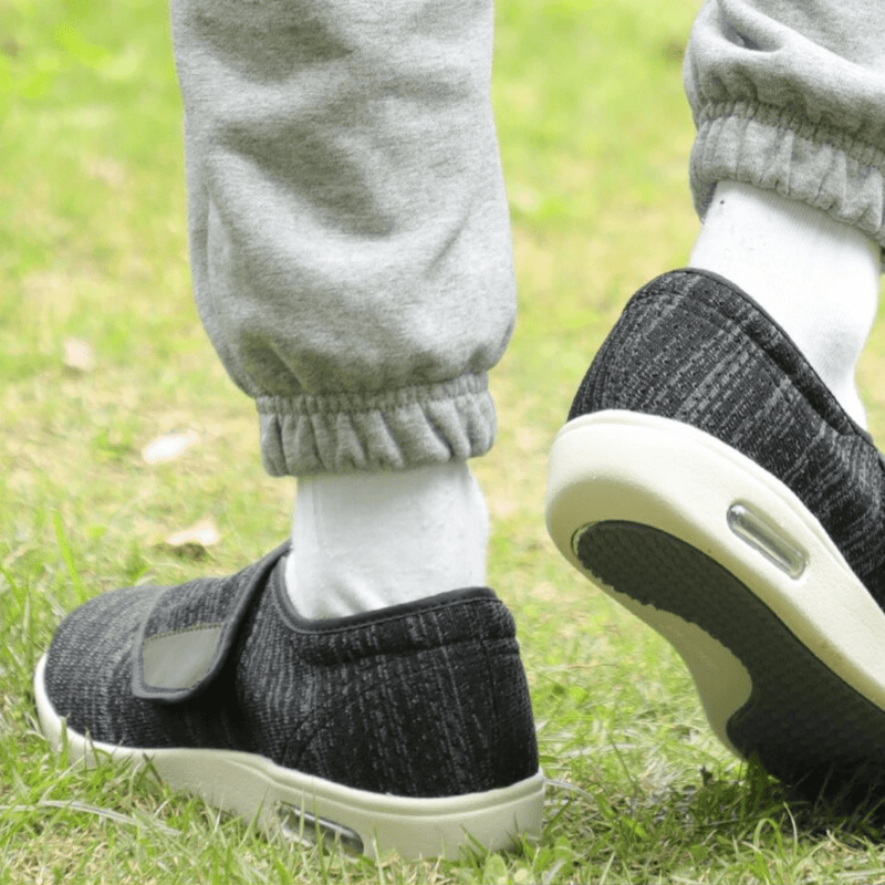 Herren Komfort-Sneaker mit Klettverschluss für Alltag-Luzern Mode