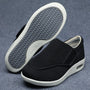 Herren Komfort-Sneaker mit Klettverschluss für Alltag-Schwarz-36-Luzern Mode
