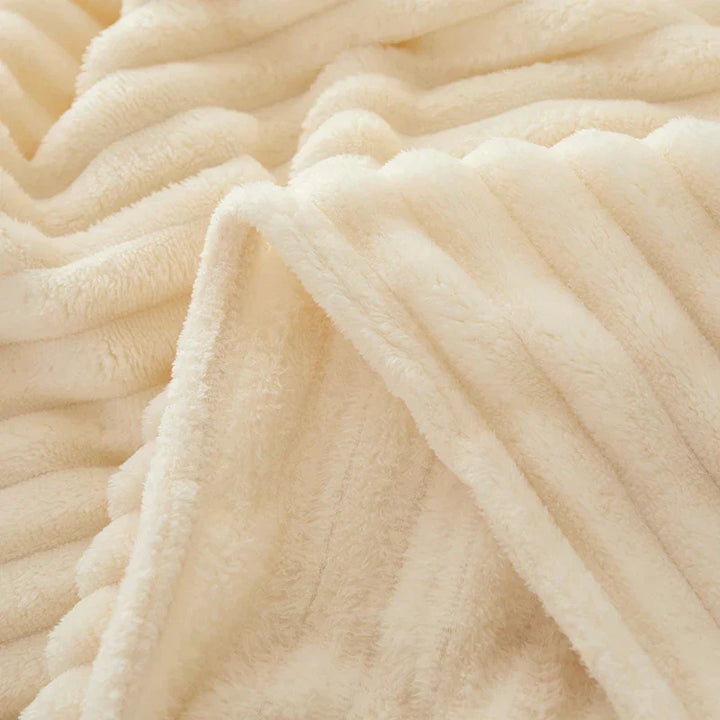 Flanell-Decke | Fleece Gestreift Weich Warm Komfortabel Vielseitig-Luzern Mode