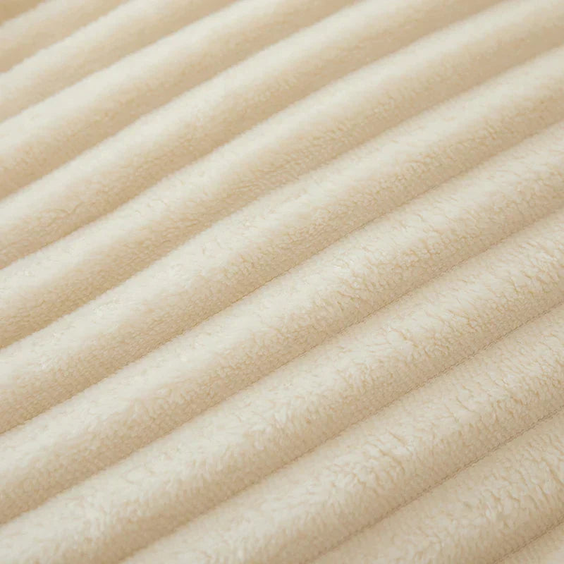 Flanell-Decke | Fleece Gestreift Weich Warm Komfortabel Vielseitig-Luzern Mode