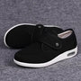 Orthopädische Herren-Sneaker mit Klettverschluss, bequem-Schwarz-36-Luzern Mode