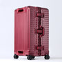 Hartschalenkoffer | Breiter Griff | Aluminium | Geräumig | Robust-Rot-S (45 L)-Luzern Mode