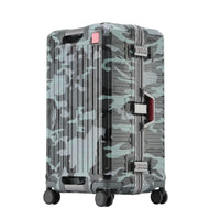 Hartschalenkoffer | Polycarbonat | 4 Universalrollen | Zahlenschloss-Camouflage-S (47 L)-Luzern Mode