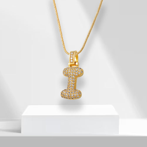 Buchstaben | Goldene Kette mit Anhänger | Langlebig | Stilvoll | Geschenk | Vielseitig-I-Luzern Mode