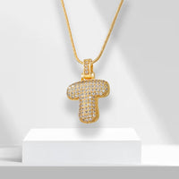 Buchstaben | Goldene Kette mit Anhänger | Langlebig | Stilvoll | Geschenk | Vielseitig-T-Luzern Mode