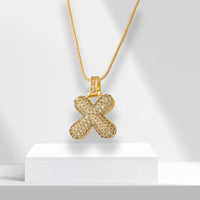 Buchstaben | Goldene Kette mit Anhänger | Langlebig | Stilvoll | Geschenk | Vielseitig-X-Luzern Mode