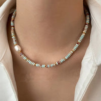 Edelstein-Schmuckset | Kette Armband Jaspis Bunt Einzigartig-Kette-Luzern Mode