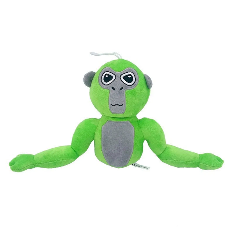 Gorilla-Plüschfigur | Bunt | Weich | Süß | Langlebig | Vielseitig-Grüner Gorilla-Luzern Mode