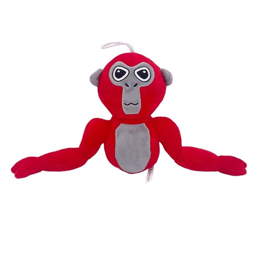 Gorilla-Plüschfigur | Bunt | Weich | Süß | Langlebig | Vielseitig-Roter Gorilla-Luzern Mode