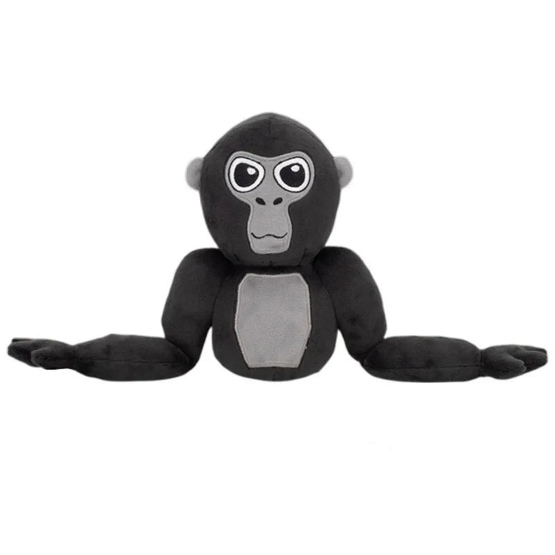 Gorilla-Plüschfigur | Bunt | Weich | Süß | Langlebig | Vielseitig-Schwarzer Gorilla-Luzern Mode