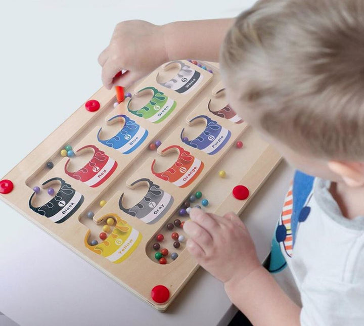 Magnetische Zählpuzzle | Holz | Lehrreich | Langlebig | Farbenfroh | Montessori-Luzern Mode