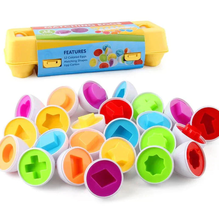 Spiel-Eier-Set | Kinder Bunt Lehrreich Entwicklung Montessori-Luzern Mode