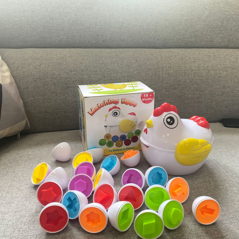 Spiel-Eier-Set | Kinder Bunt Lehrreich Entwicklung Montessori-Luzern Mode