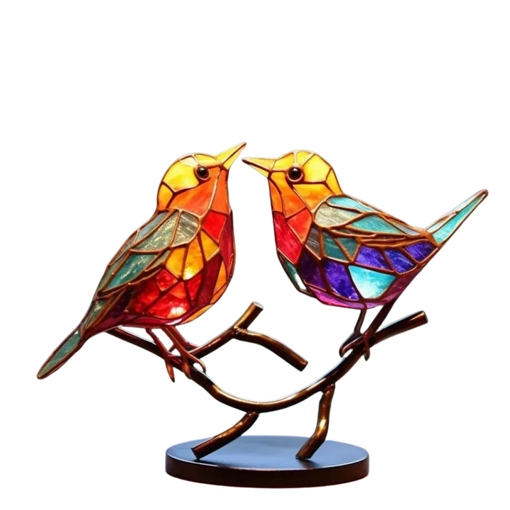 Vogelskulptur | Bleiglas Stilvoll Farbenfroh Vielseitig Einzigartig-Liebe-Luzern Mode