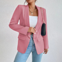 Damenblazer mit Kettendetail – Eleganter Business-Look-Hellrosa-S-Luzern Mode