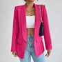 Damenblazer mit Kettendetail – Eleganter Business-Look-Rosa-S-Luzern Mode