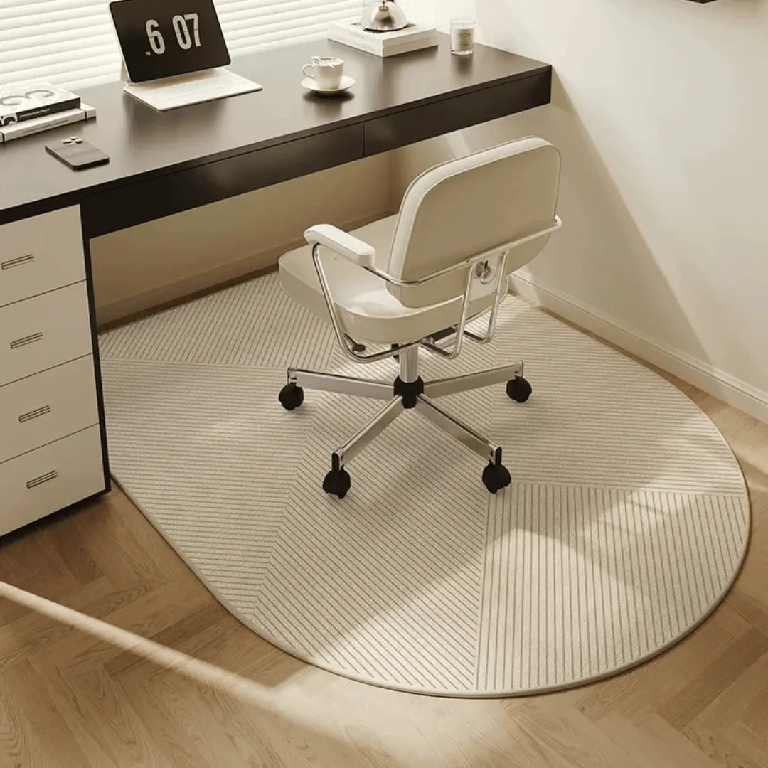 Bürostuhlmatte | Effektiv | Fleece | Rutschfest | Strapazierfähig-A-80x160cm-Luzern Mode