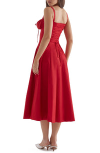 Sommerkleid | Ärmellos | Bustier | Kordelzug | Herz-Ausschnitt | Seitenschlitz-Luzern Mode