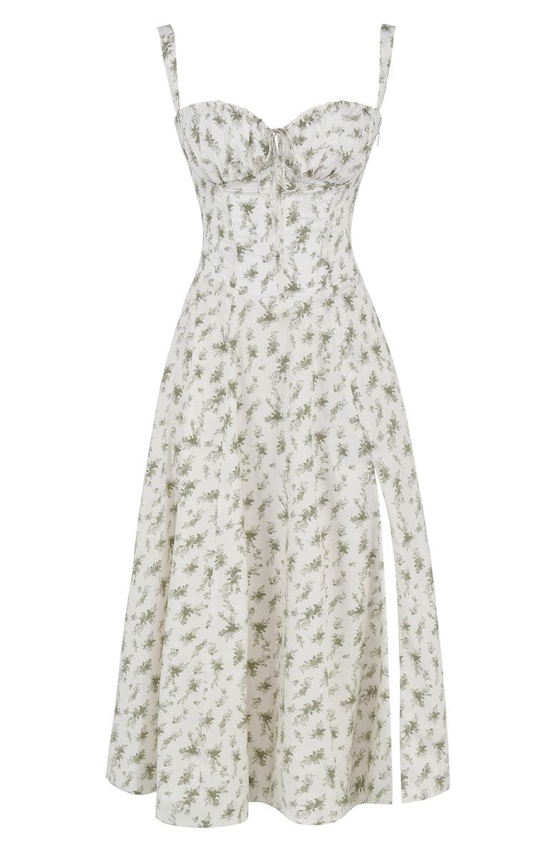 Sommerkleid | Ärmellos | Bustier | Kordelzug | Herz-Ausschnitt | Seitenschlitz-Luzern Mode
