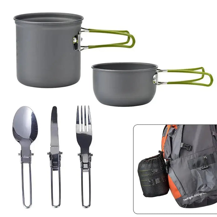 Camping-Kochgeschirr | Besteck Klappbar Kompakt Praktisch Vielseitig-Luzern Mode