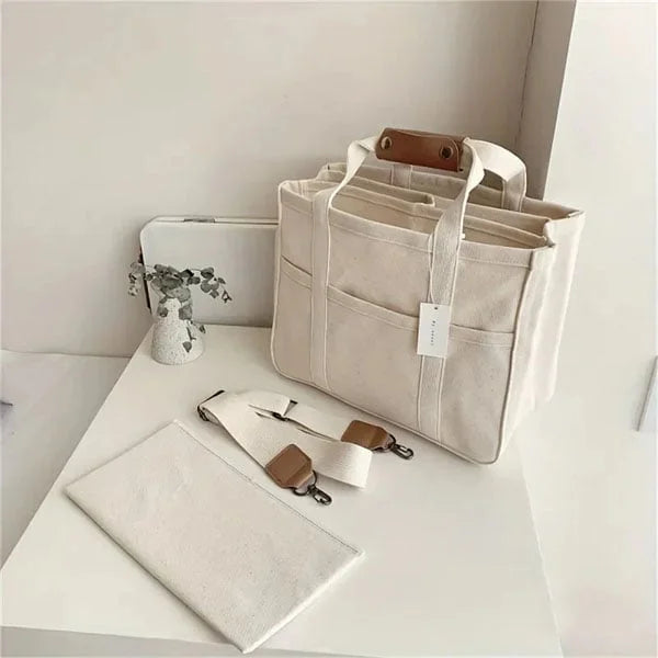 Große Damenhandtasche mit vielen Fächern für Alltag-Luzern Mode