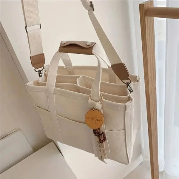 Große Damenhandtasche mit vielen Fächern für Alltag-Luzern Mode