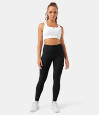 Damen Sport Leggings mit Taschen für Fitness und Yoga-Luzern Mode